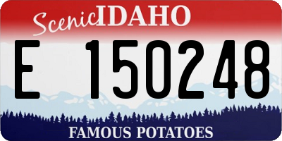 ID license plate E150248