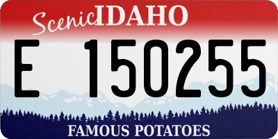 ID license plate E150255