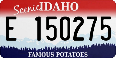 ID license plate E150275