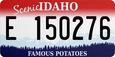 ID license plate E150276