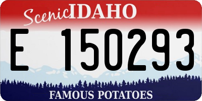 ID license plate E150293