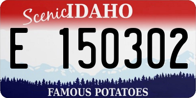 ID license plate E150302