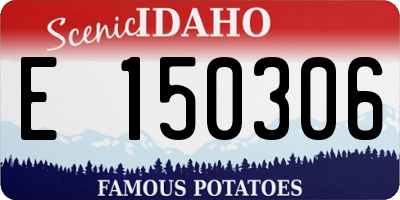 ID license plate E150306