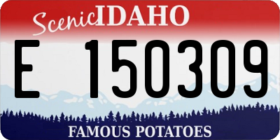 ID license plate E150309