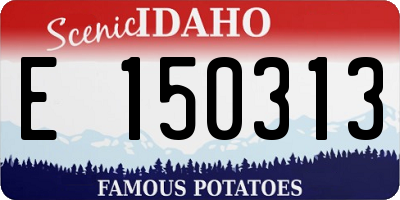 ID license plate E150313