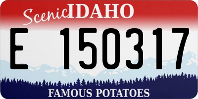 ID license plate E150317