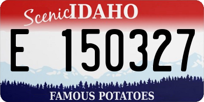 ID license plate E150327