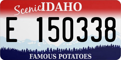 ID license plate E150338