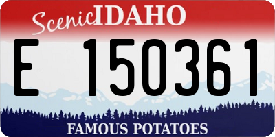 ID license plate E150361