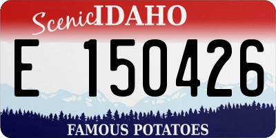 ID license plate E150426