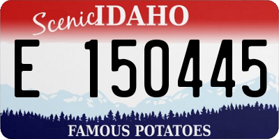 ID license plate E150445