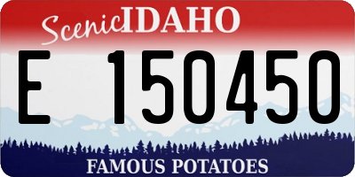 ID license plate E150450