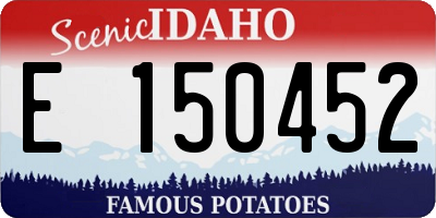 ID license plate E150452