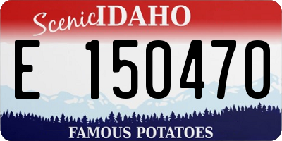 ID license plate E150470