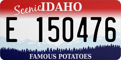 ID license plate E150476