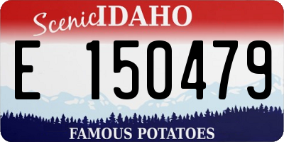 ID license plate E150479