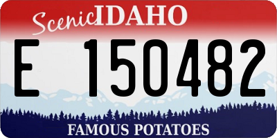 ID license plate E150482