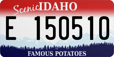 ID license plate E150510