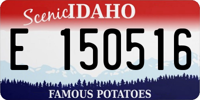 ID license plate E150516