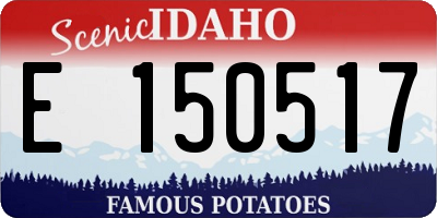 ID license plate E150517