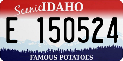 ID license plate E150524