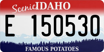 ID license plate E150530