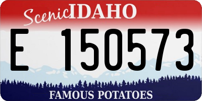 ID license plate E150573