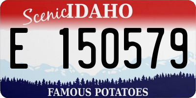 ID license plate E150579