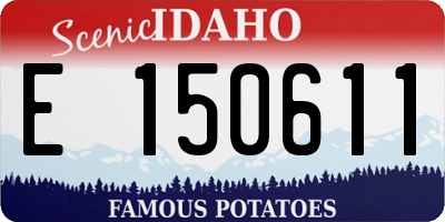 ID license plate E150611
