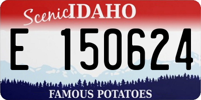 ID license plate E150624