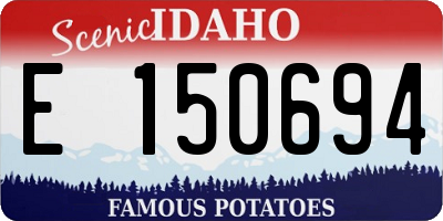 ID license plate E150694