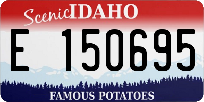 ID license plate E150695