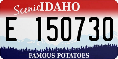 ID license plate E150730