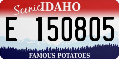 ID license plate E150805