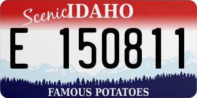 ID license plate E150811