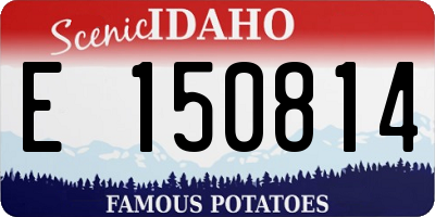 ID license plate E150814