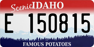 ID license plate E150815