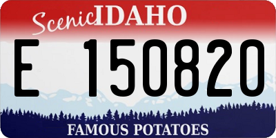 ID license plate E150820
