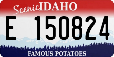 ID license plate E150824