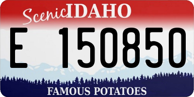ID license plate E150850