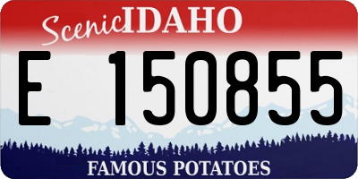 ID license plate E150855