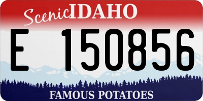 ID license plate E150856