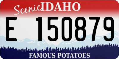 ID license plate E150879
