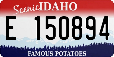ID license plate E150894