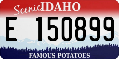 ID license plate E150899