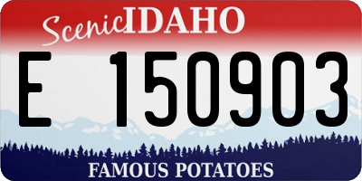 ID license plate E150903