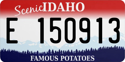 ID license plate E150913