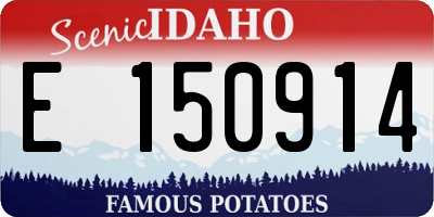 ID license plate E150914