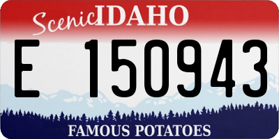 ID license plate E150943