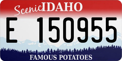 ID license plate E150955